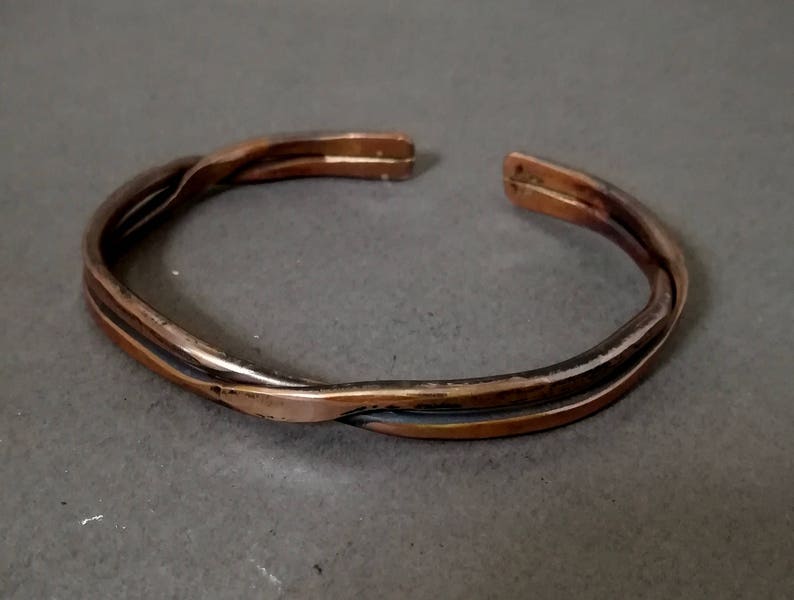 Men's Copper Bracelet handmade Copper Bracelet Twisted Etsy UK