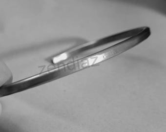 Hand Forged Titanium Bracelet: