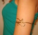 Gold - Silver Upper Arm Cuff - Arm Band Handmade Wire Hand Forged Band 