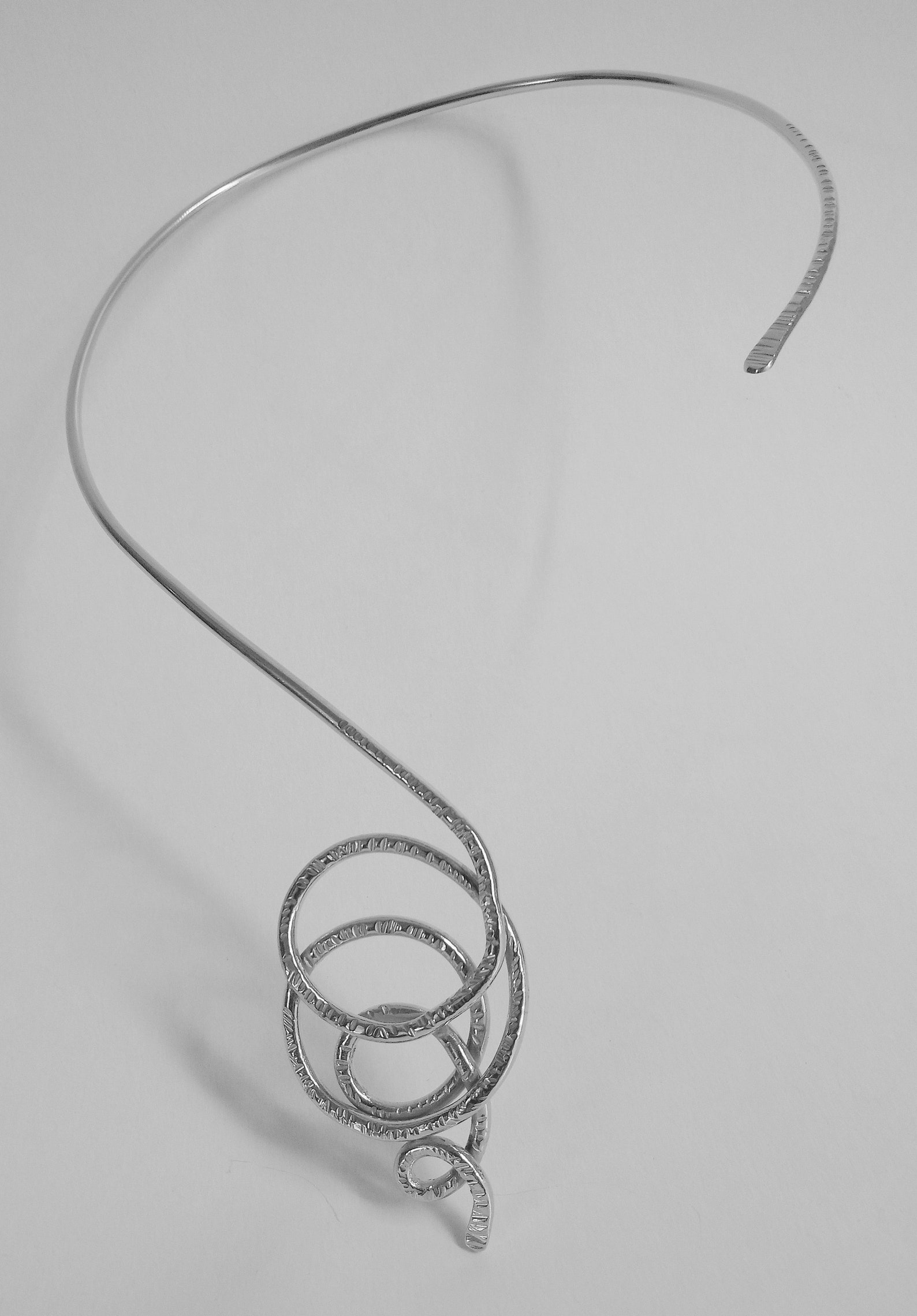 Wire Wrapped Choker Necklace Handmade Gold Gold Plated 24k Etsy