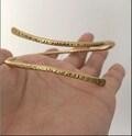 Handmade Hammered Gold Upper Arm Cuff