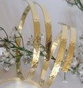 Hammered Arm Band - Upper arm cuff - Statement Bracelet  made of  brass, aluminium or german sivler.