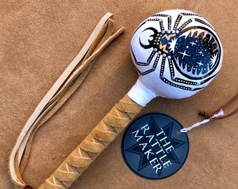 THE TRICKSTER - Native American, Music Instrument, Rattle, Vibration, Healer, Prayer, Deer Hide, Chant, Healing Ceremony, Meditation