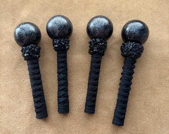 THE PROTECTOR (Mini) - Black Tourmaline Encrusted, Black Tourmaline Fill, Features a very soothing sound
