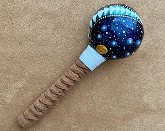 HEAVENLY LUMINARIES - Pleiades (MINI) - Music Instrument, Rattle, Healer, Prayer, Deer, Chant, Healing Ceremony, Meditation, Glows!