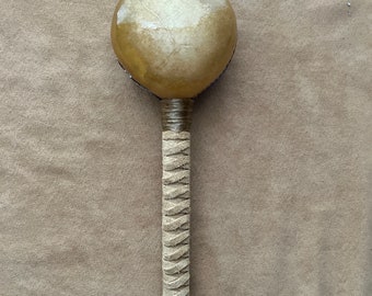 TRADITIONAL PLAINS RATTLE - Native American, Music Instrument, Rattle, Vibration, Healer, Prayer, Deer Hide, Chant, Ceremony, Meditation