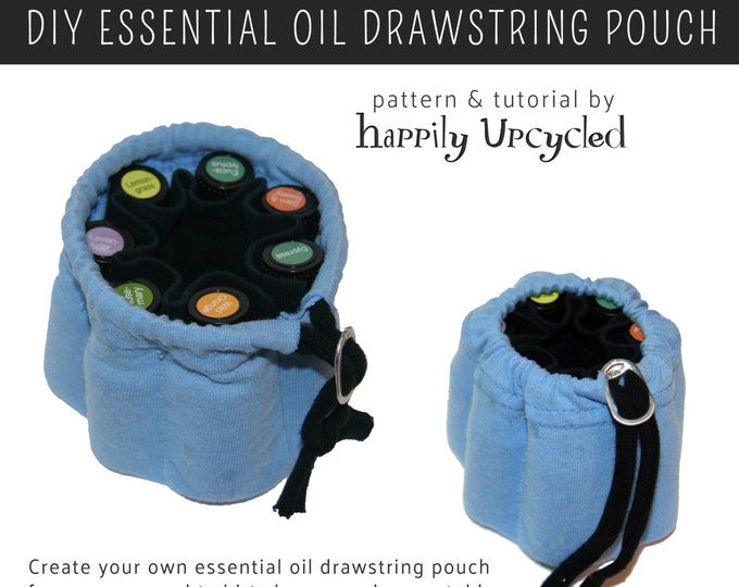 Essential Oil Drawstring Pouch Pattern