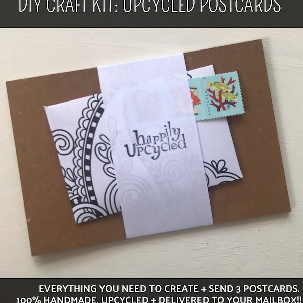 DIY Craft Kit: Upcycled Postcards