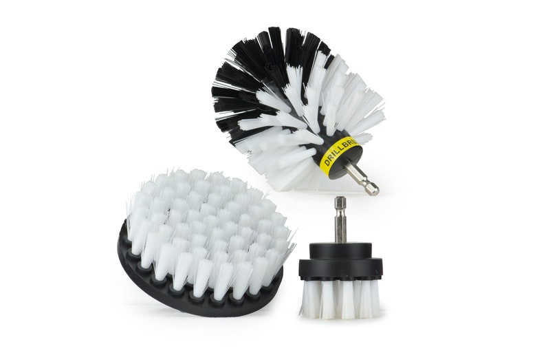 Wheel Cleaner Kit by Drill Brush 3 Piece Cleaning Tool Attachment Kit