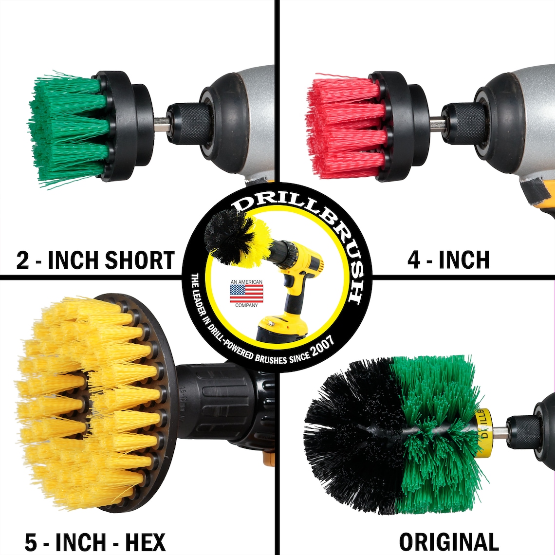 Shower Cleaning Drill Brush Set Household Cleaning Brushes Etsy