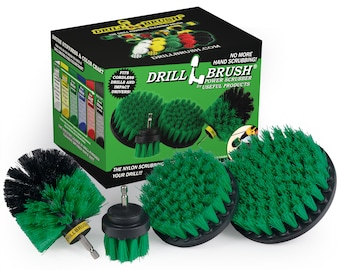 Drillbrush 4 piece Kitchen Cleaning Kit - Perfect for keeping the kitchen sparkling clean!