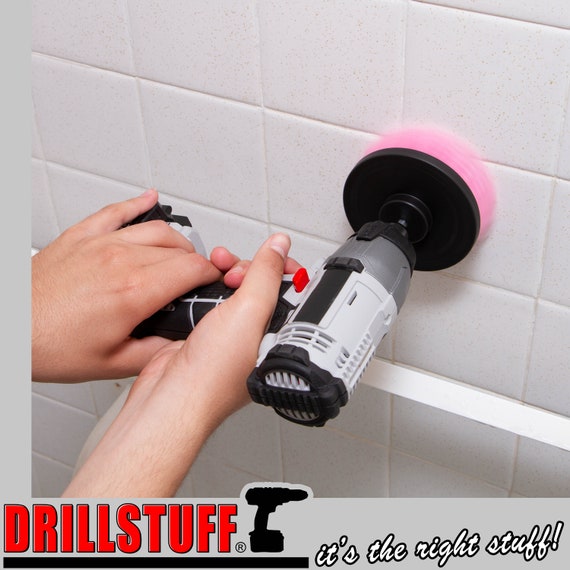 Drillstuff Grout Cleaner Brush, Bathroom Cleaner Brush, Toilet