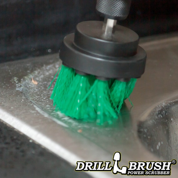 2 Green Short Diameter All Purpose Power Scrub and 