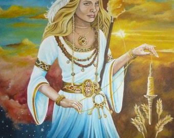 A3 "Norse Goddess Frigga" Print