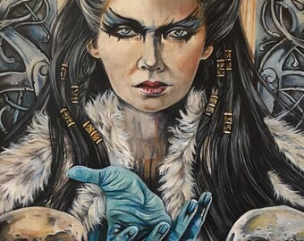 New A4 "NORSE GODDESS HEL" Print