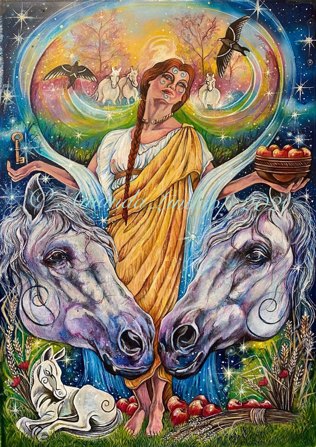 A4 Göttin Epona Druck Etsy.de