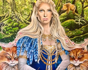 NEW A4 "Norse Goddess Freya" Print