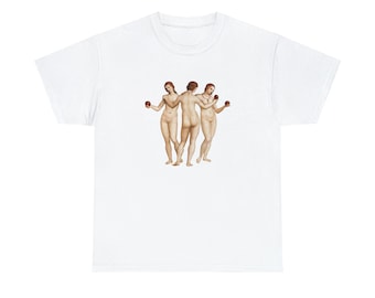 3 Sisters || Unisex Heavy Cotton Tee, Unisex T-shirt, Unique Art Print T-shirt, Handmade Gift