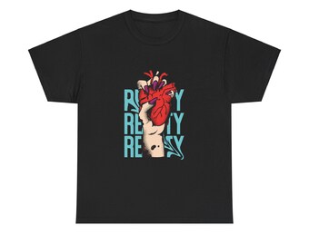 Reality Check || Unisex Heavy Cotton Tee, Unique Art Print T-shirt, Handmade Gift