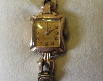 Montre bracelet femme PRONTO VERDAL mécanique vintage 1950. Pronto Verdal vintage mechanical women’s wristwatch 1950