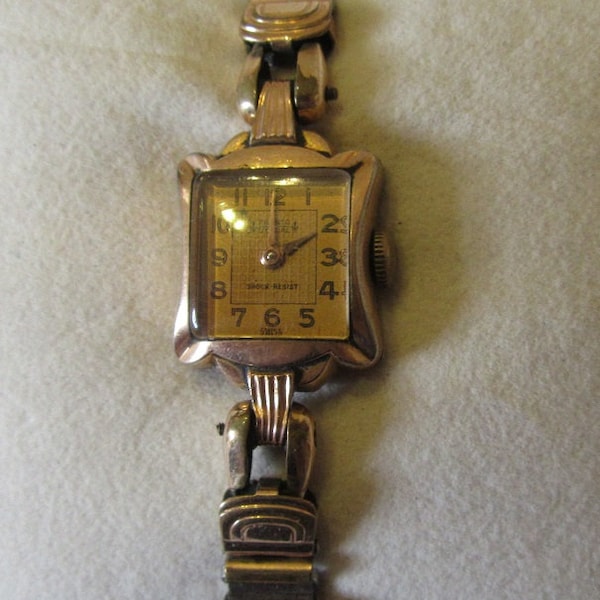 Montre bracelet femme PRONTO VERDAL mécanique vintage 1950. Pronto Verdal vintage mechanical women’s wristwatch 1950