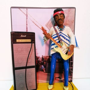 Statuette - Figurine - Action Figure Jimi Hendrix - Live at Woodstock 1969