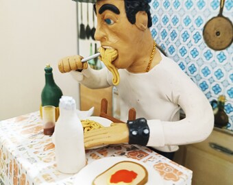 Figurine - Action Figure Alberto Sordi - An American in Rome - Maccheroni scene