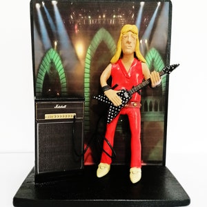Figurines - Action Figures - Randy Rhoads with Polka Dot Flying V guitar