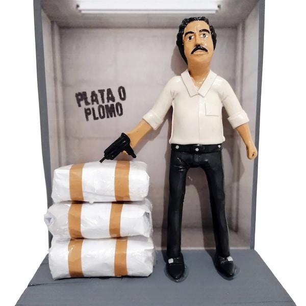 Beeldje - Beeldjes - Actiefiguur - Pablo Escobar - Plata of Plomo