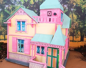 Pippi Longstocking's Villa Villekulla Diorama in 1:32 Scale | Pippi's Handmade Collectible Model House
