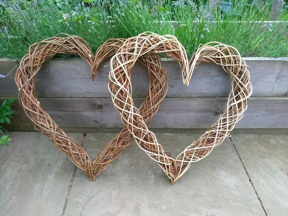 Kitchen Wall Hanging Rustic Country Natural Large Willow Heart 50