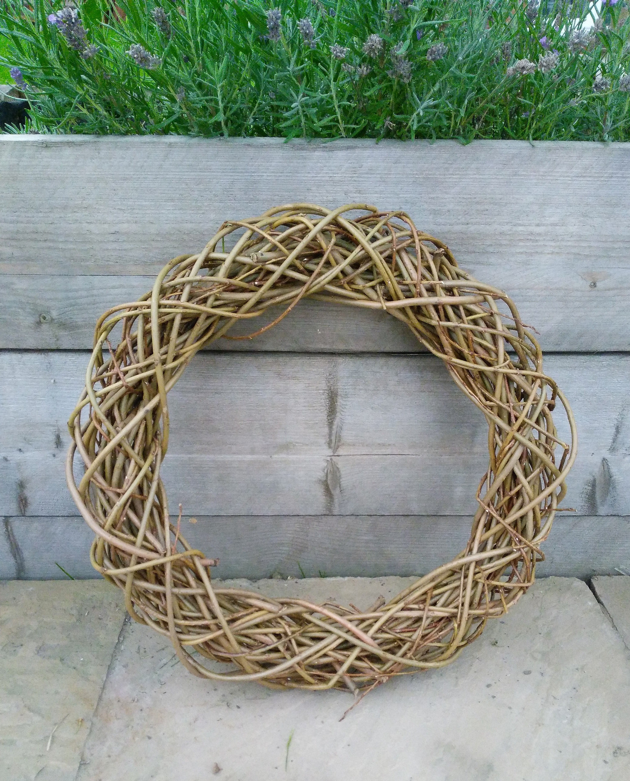 Large Willow Wicker Wreath Christmas Door Hanging 40cm 50cm Etsy