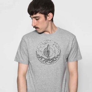 Print-shirt Rocket Star for Men Screen Print T-shirt Graphic - Etsy