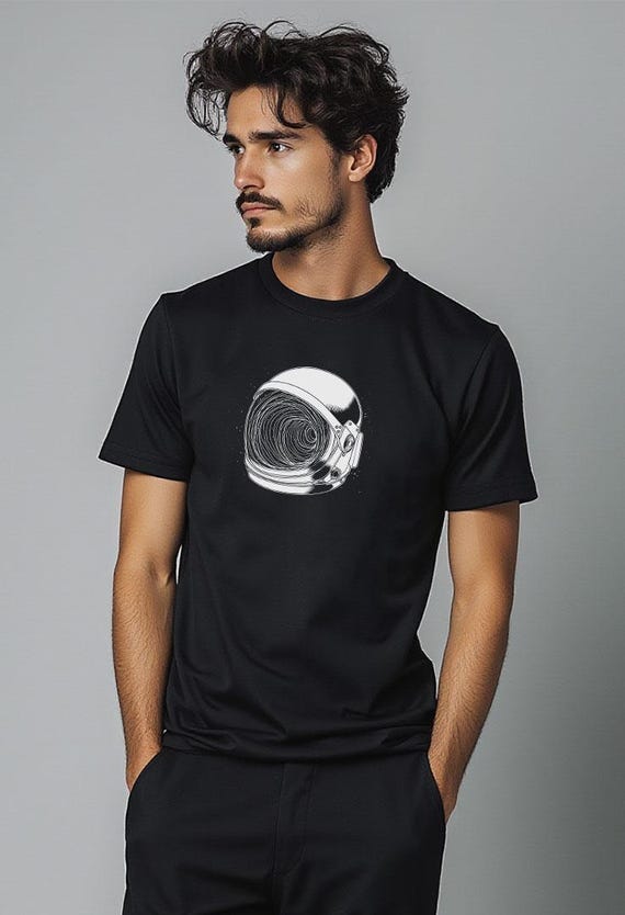 Print Shirt Wormhole, Graphic T-shirt, Printed, Space