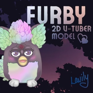 Green & Pink Furby - Premade Vtuber Model/Avatar - LIVE2D