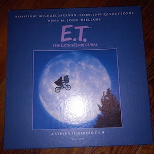 E.T. The Extra Terrestrial, vintage LP boxed set, Michael Jackson / John Williams / Quincy Jones, with storybook but no poster, 1982