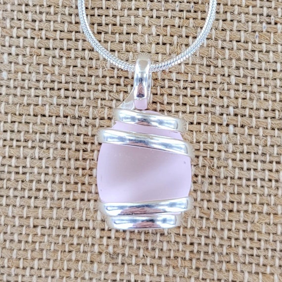 Pink Sea Glass Necklace