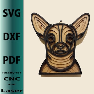 Svg Dxf Pdf ready for CNC and Laser Cihuahua