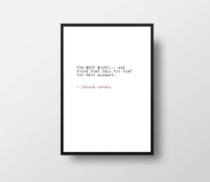 The Best Books George Orwell 1984 Books Quote Black And Etsy