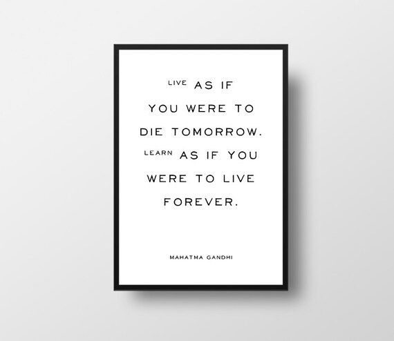 Minimal Art Gandhi Zitate Vintage Stil Zitat Vintage Etsy