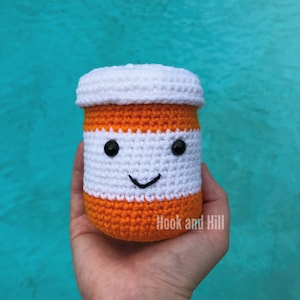 Phil the Pill Bottle stuffed toy, Pharmacy, Pharmacist, Pharmacy Technician, Medical Field, Doctor, and Nurse gifts