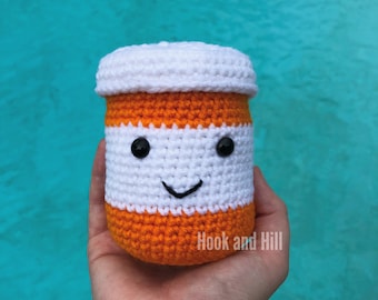 Phil the Pill Bottle stuffed toy, Pharmacy, Pharmacist, Pharmacy Technician, Medical Field, Doctor, and Nurse gifts