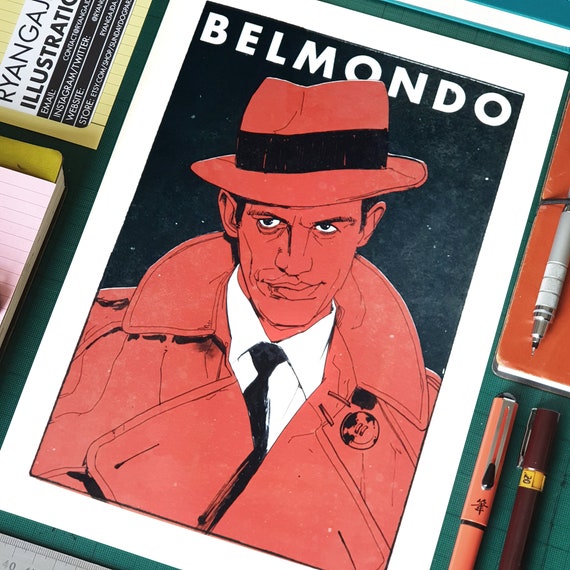 Stampa d arte in stile vintage di Belmondo Etsy Italia