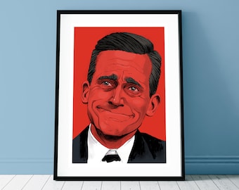 Michael Scott portrait print