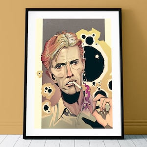 David Bowie Illustrated Portrait Print