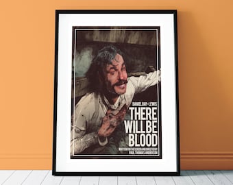 There Will Be Blood, Movie Poster Illustration - Daniel Day Lewis