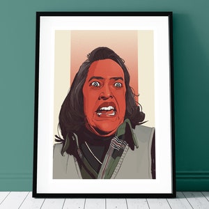 Kathy Bates como Annie Wilkes em Misery - Impressão artística ilustrada