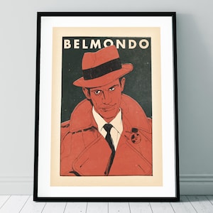 Belmondo Vintage Style Art Print