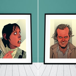 The Shining Jack and Wendy Poster print set
