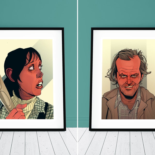 The Shining Jack and Wendy Poster print set